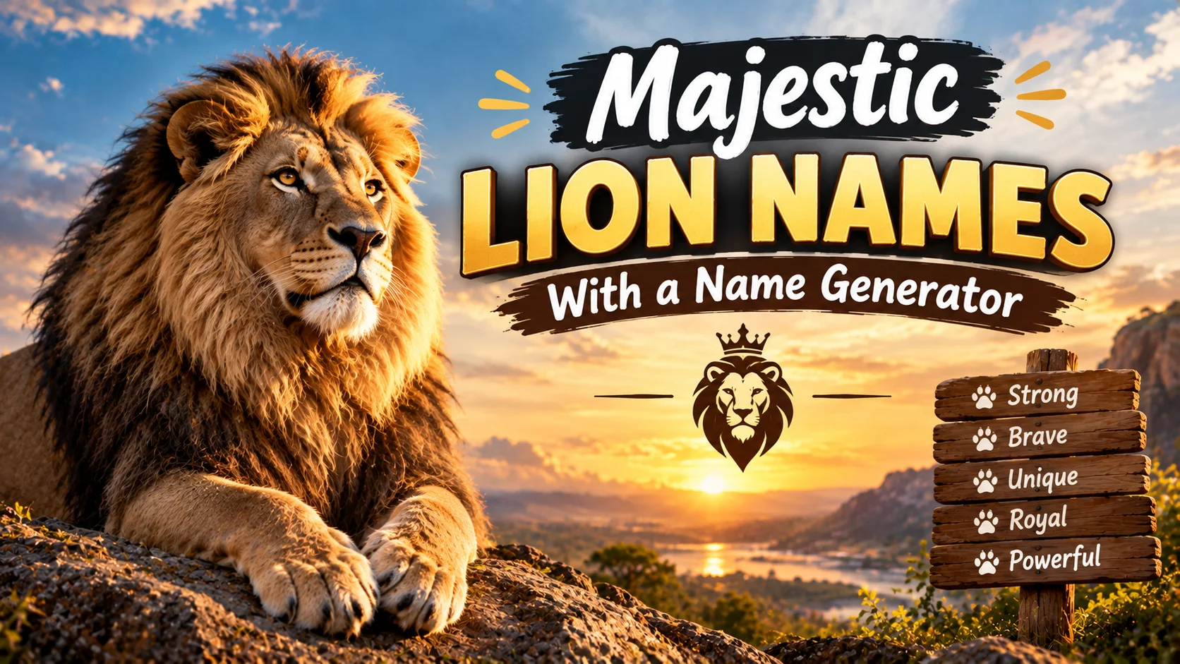 Majestic Lion Names With a Name Generator