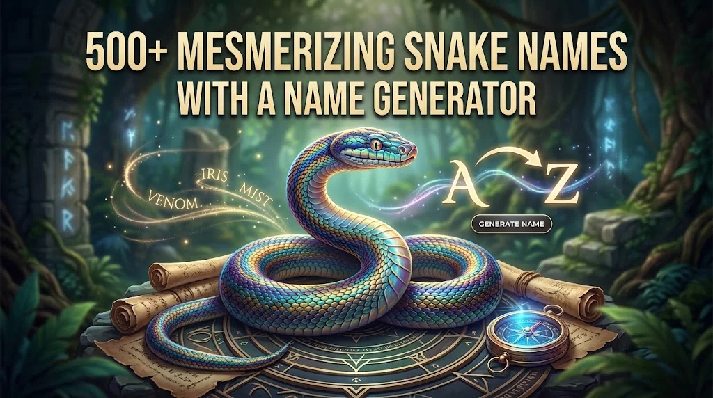 Mesmerizing Snake Names With a Name Generator