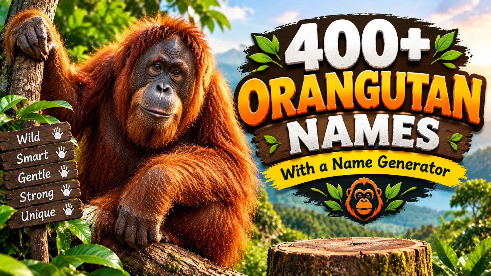 Orangutan Names With a Name Generator