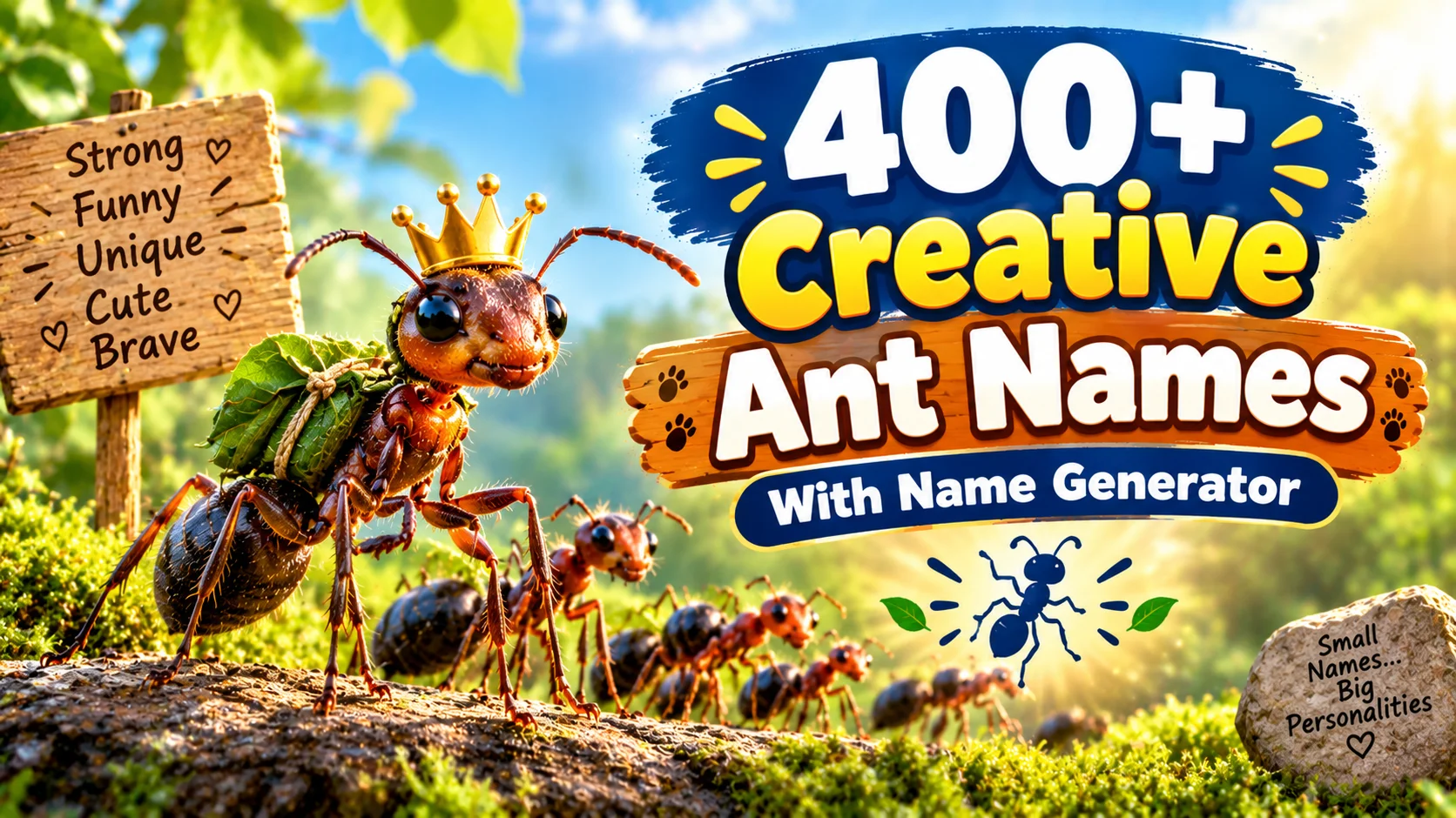 Creative Ant Names With Name Generator