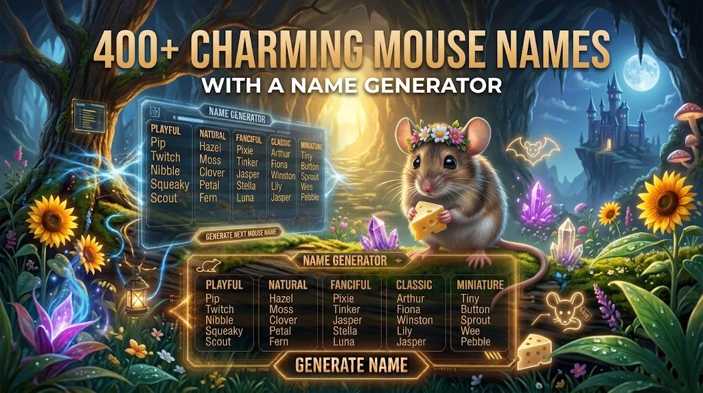 Charming Mouse Names With a Name Generator