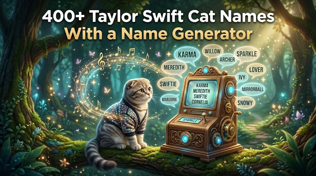 Taylor Swift Cat Names With Name Generator