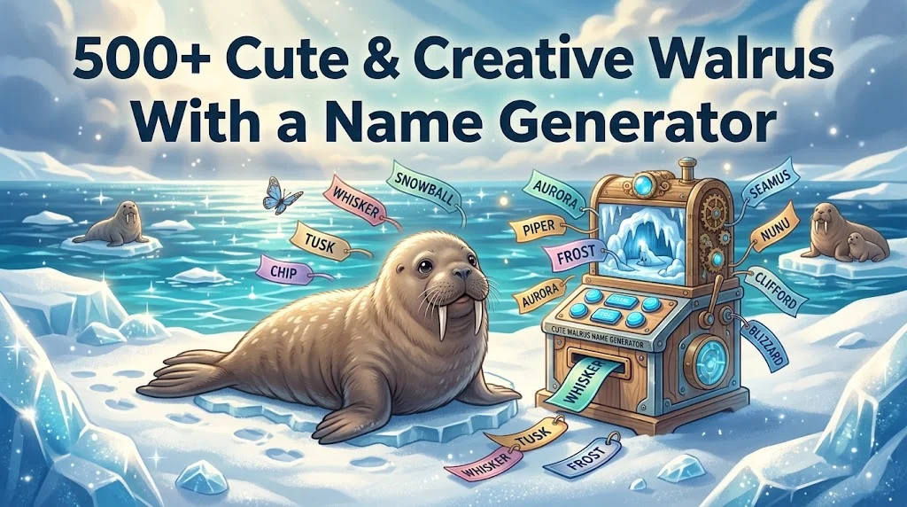 Cute & Creative Walrus Names With Name Generator